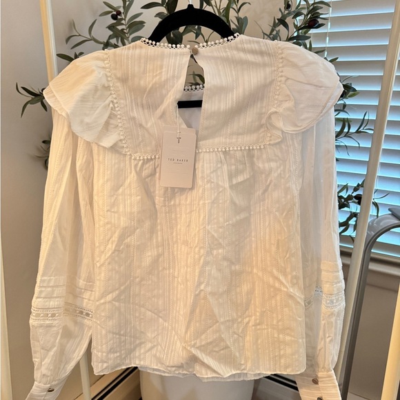NWT Ted Baker SILAIS Double Frill Blouse - Picture 9 of 16